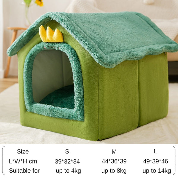 Dog House  Kennel Soft Pet Bed